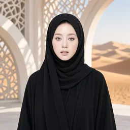 サウジアラビア／湾岸 アバヤの背景例